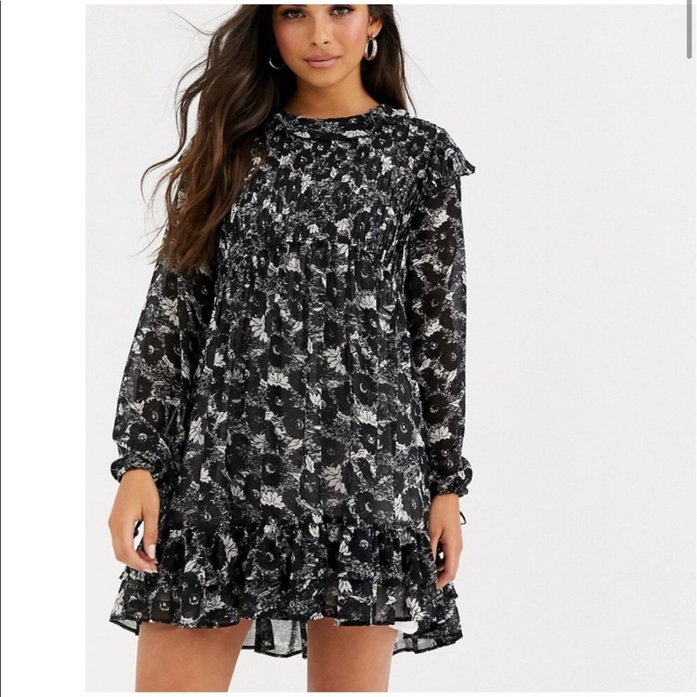 Free People These Dreams Floral Mini Dress